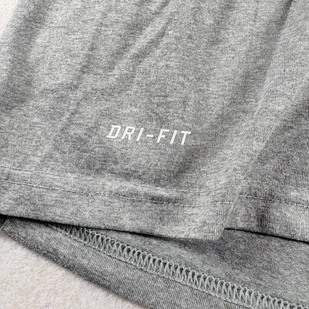 Nike Dri-FIT T Shirt Mens XXL Gray Athletic Gym Training Logo Tee